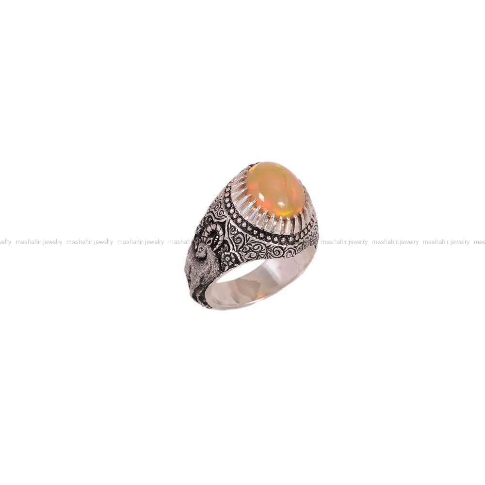 انگشتر اوپال مردانه کد 1288