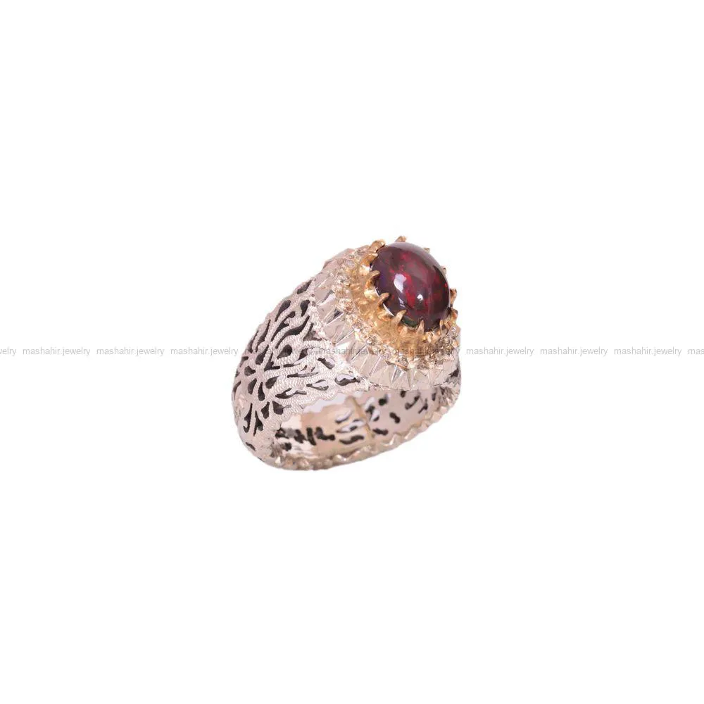 انگشتر اوپال مردانه کد 1389