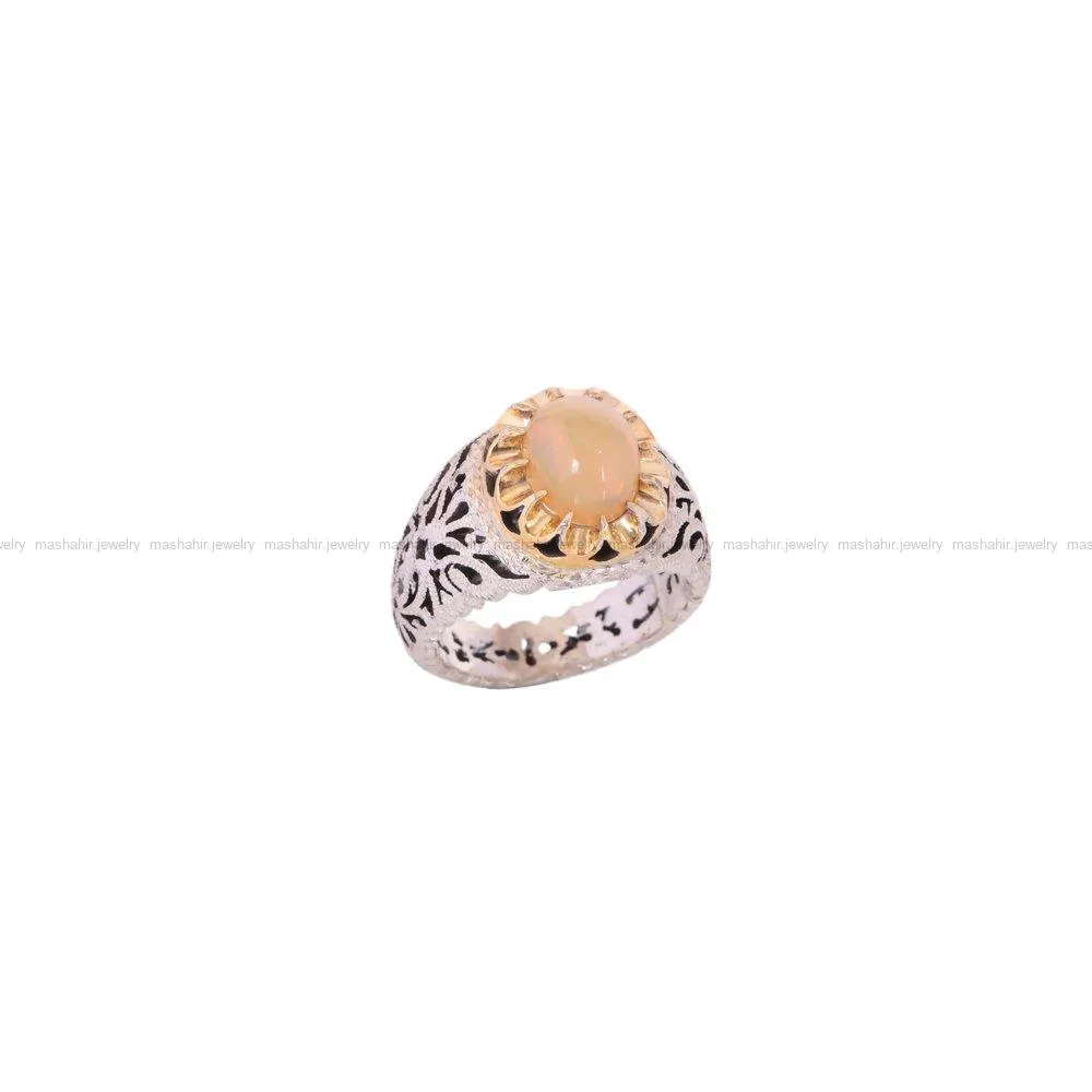 انگشتر اوپال مردانه کد 1471