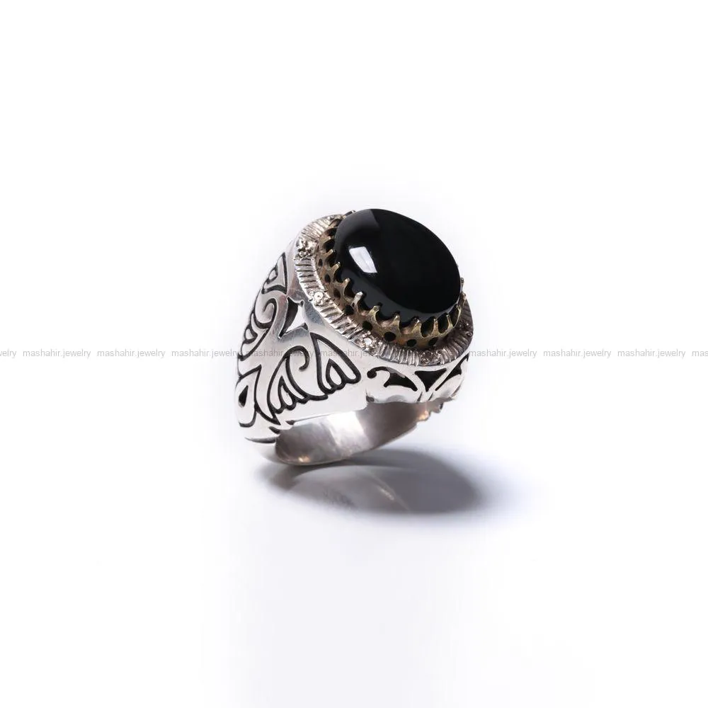 انگشتر عقیق مردانه کد 816