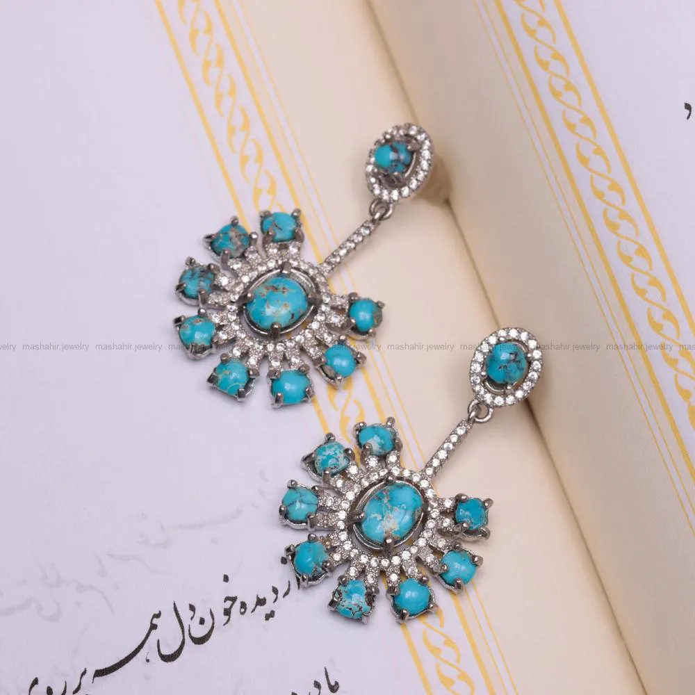 گوشواره فیروزه زنانه کد 877