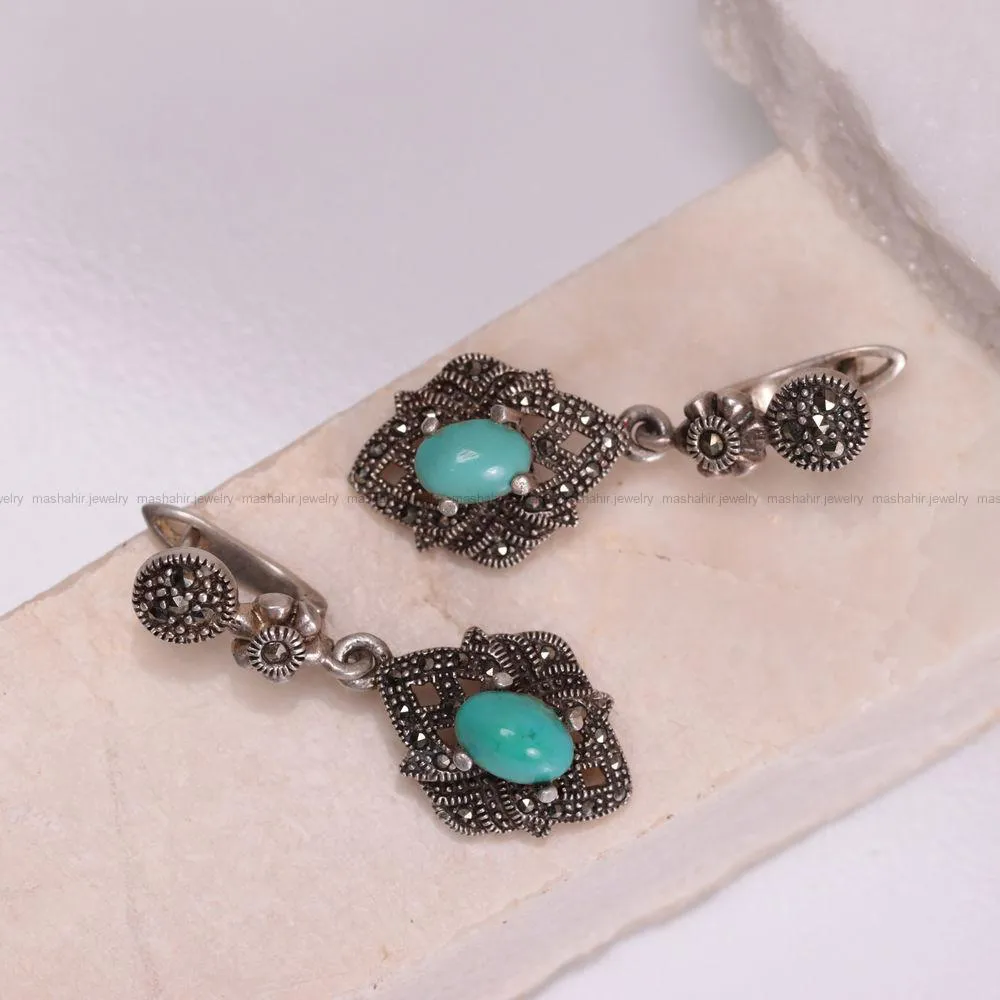 گوشواره فیروزه زنانه کد 897