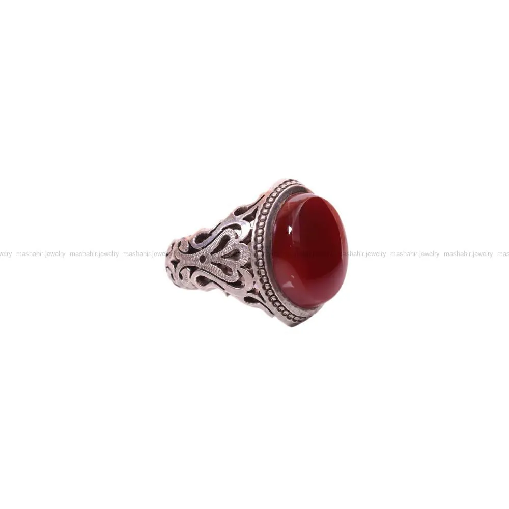 انگشتر عقیق مردانه کد 1333
