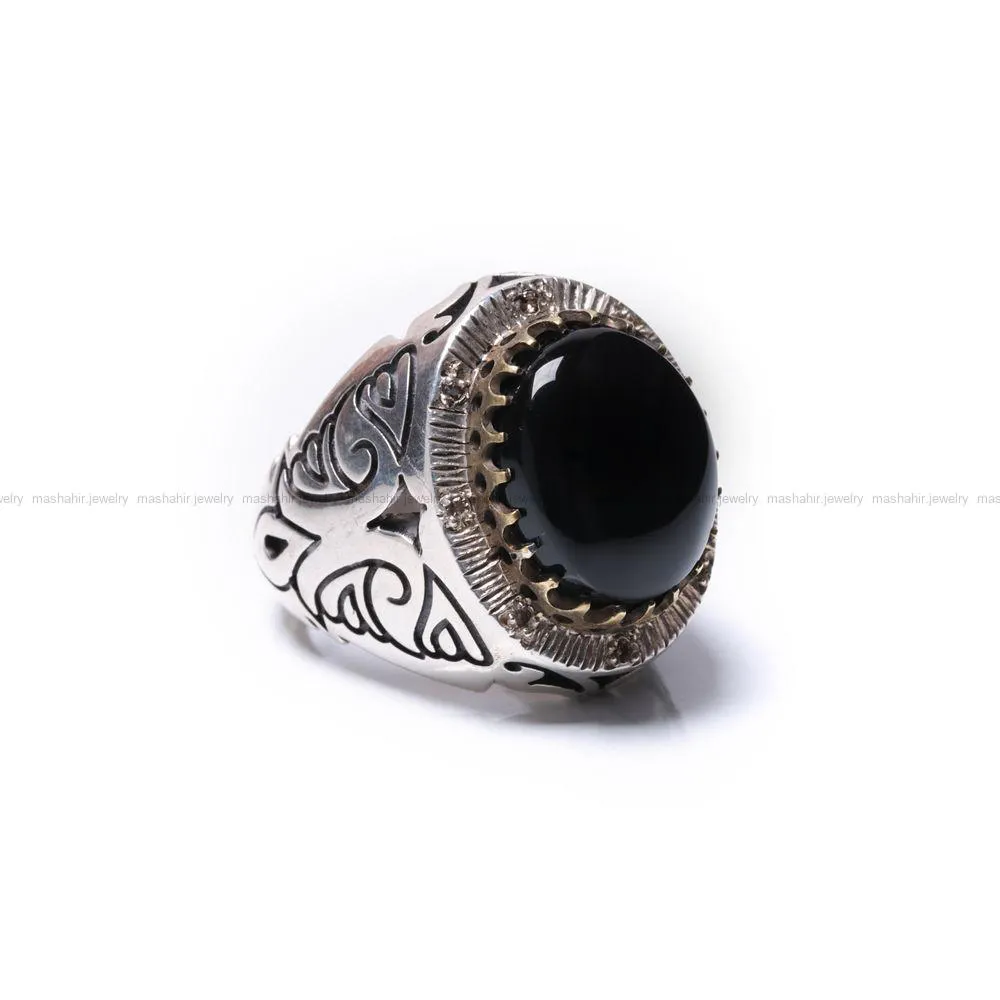 انگشتر عقیق مردانه کد 816