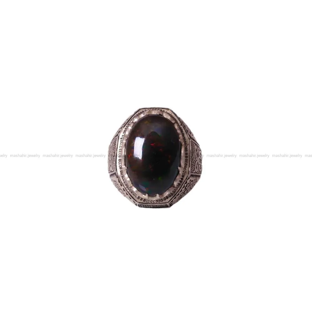 انگشتر اوپال مردانه کد 1328