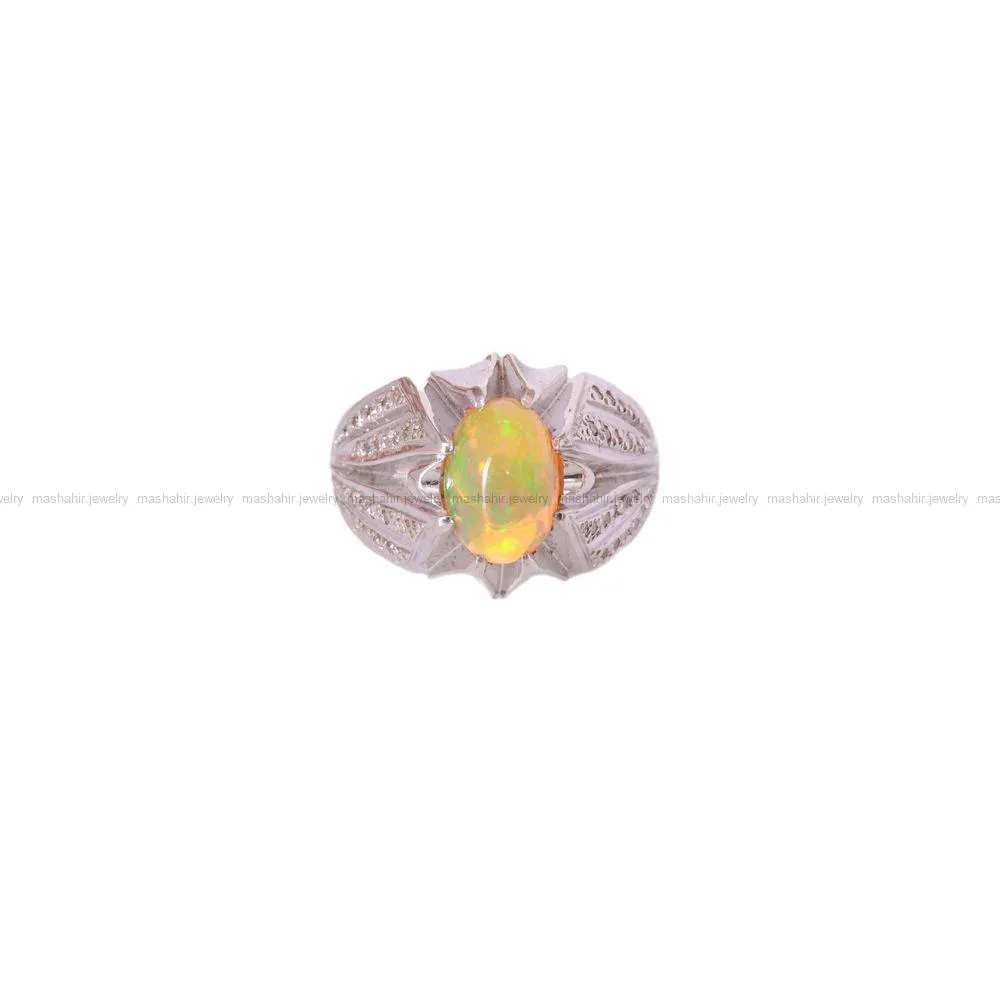 انگشتر اوپال مردانه کد 1351