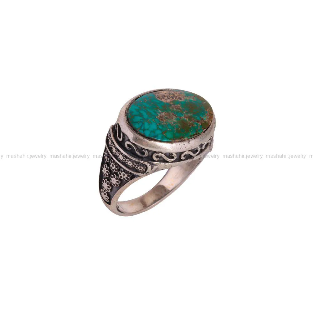 انگشتر فیروزه شجری مردانه کد 2938