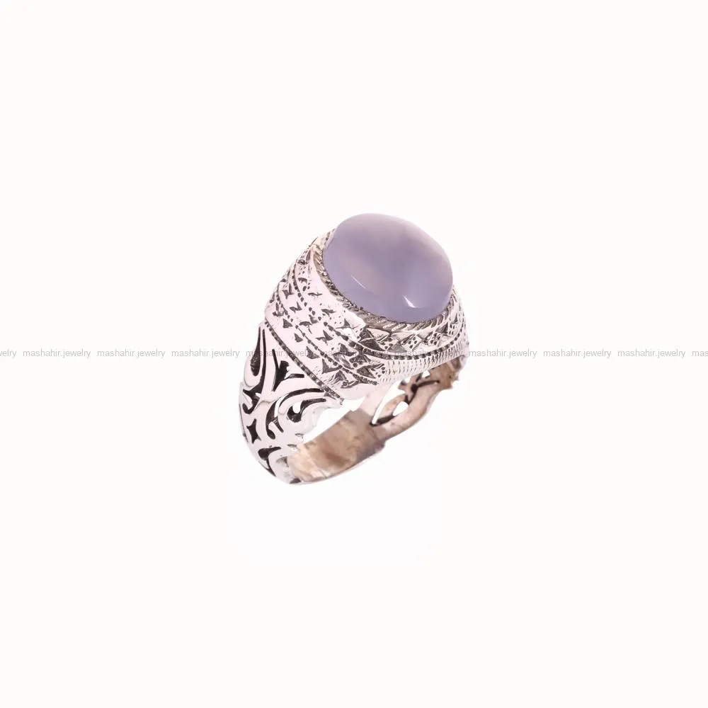 انگشتر عقیق سوسنی مردانه کد 4782