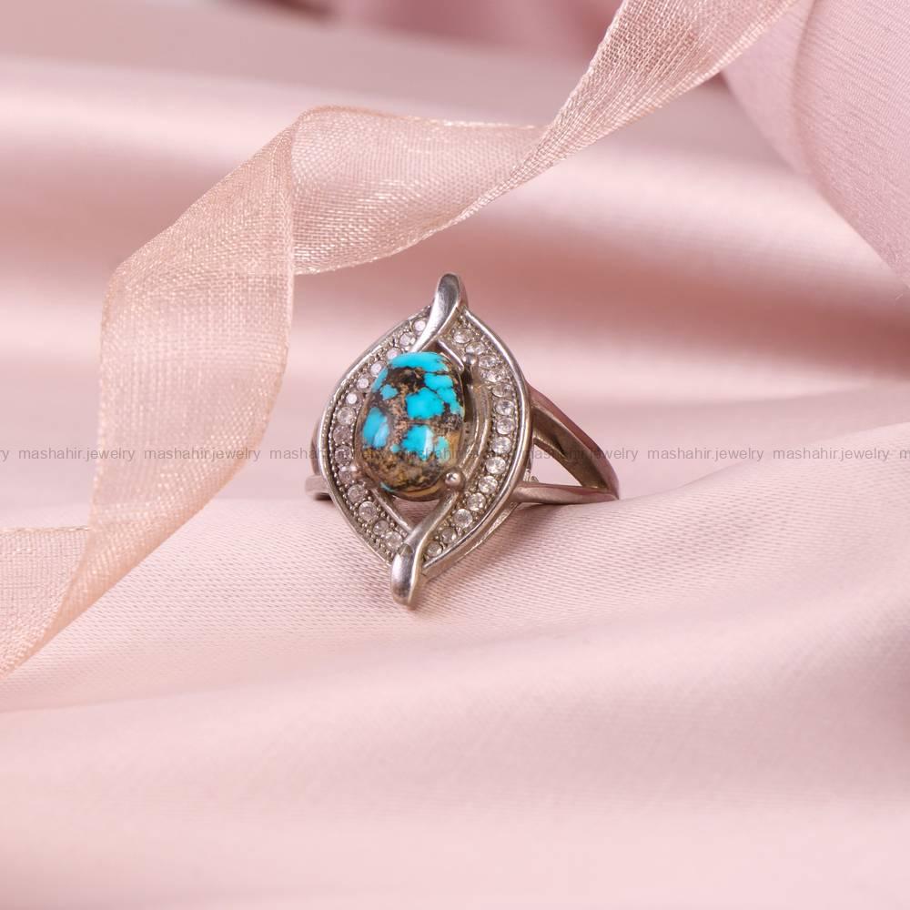 انگشتر فیروزه شجری زنانه کد 5191
