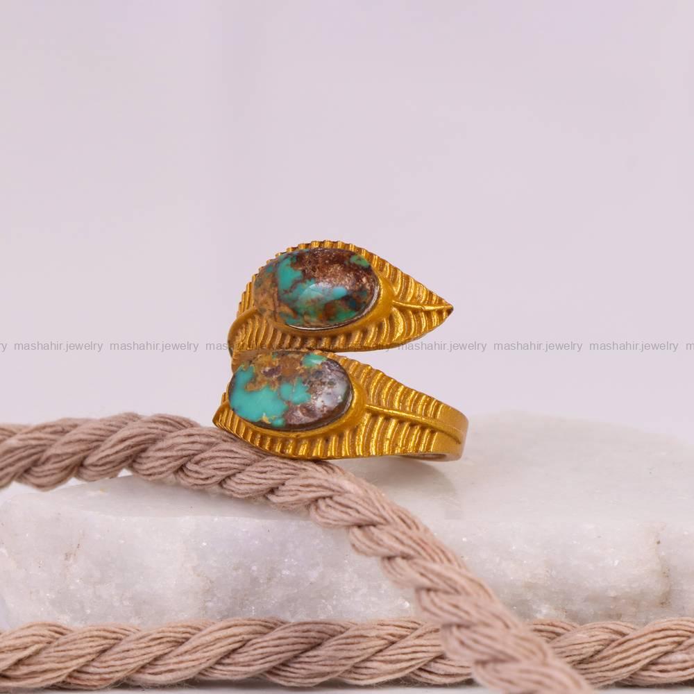 انگشتر فیروزه شجری زنانه کد 5252