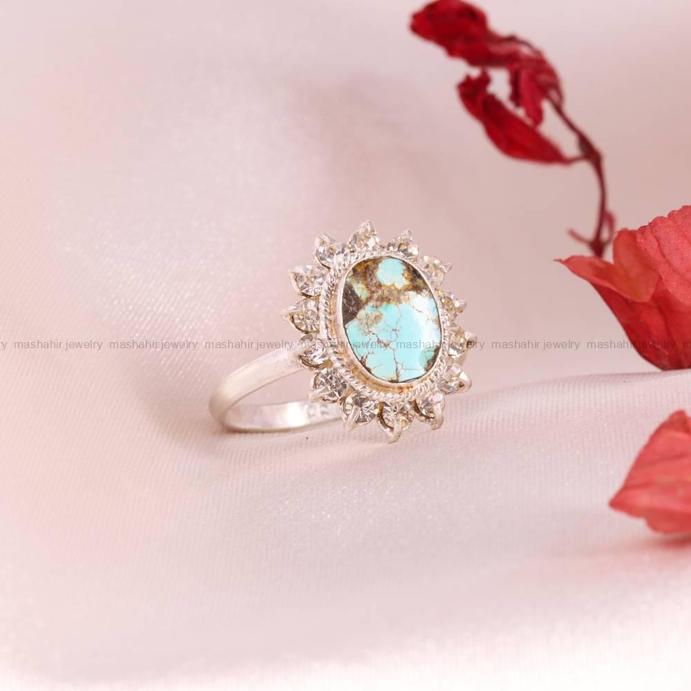 انگشتر فیروزه شجری زنانه کد 5331