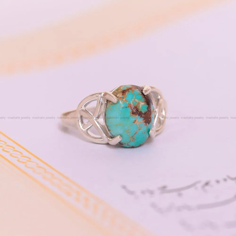 انگشتر فیروزه شجری زنانه کد 1595