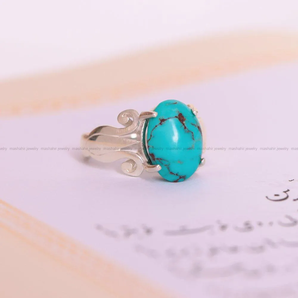 انگشتر فیروزه شجری زنانه کد 1597