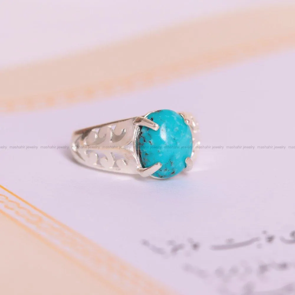 انگشتر فیروزه شجری زنانه کد 1598