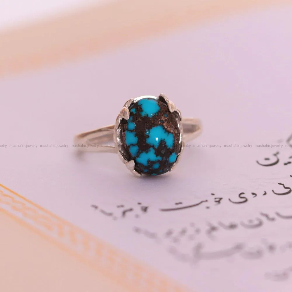 انگشتر فیروزه شجری زنانه کد 1600