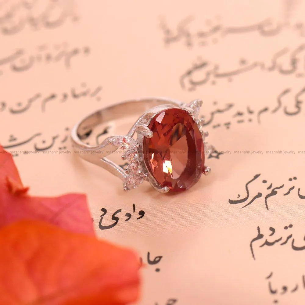انگشتر الکساندریت زنانه کد 1655