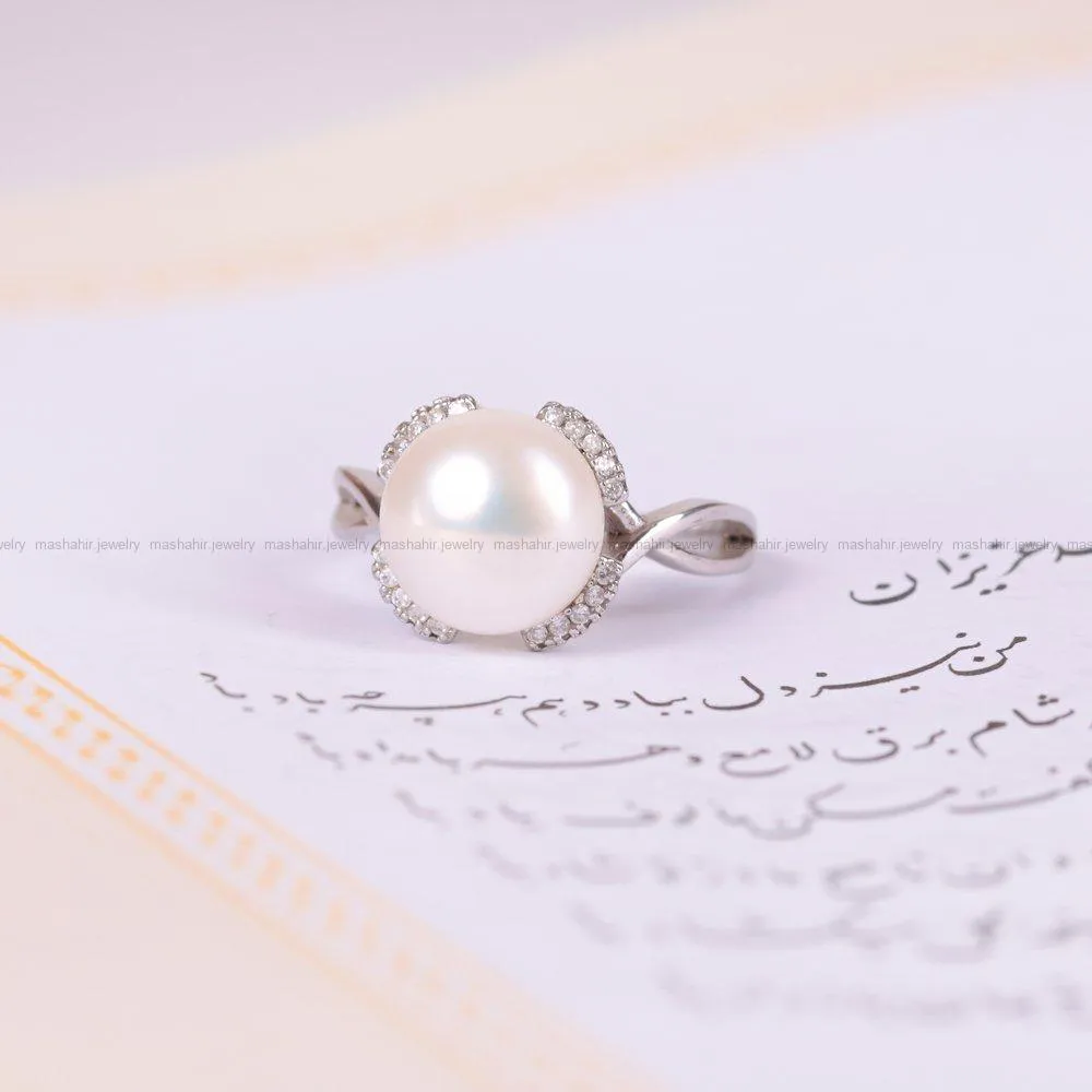 انگشتر نقره زنانه کد 1875