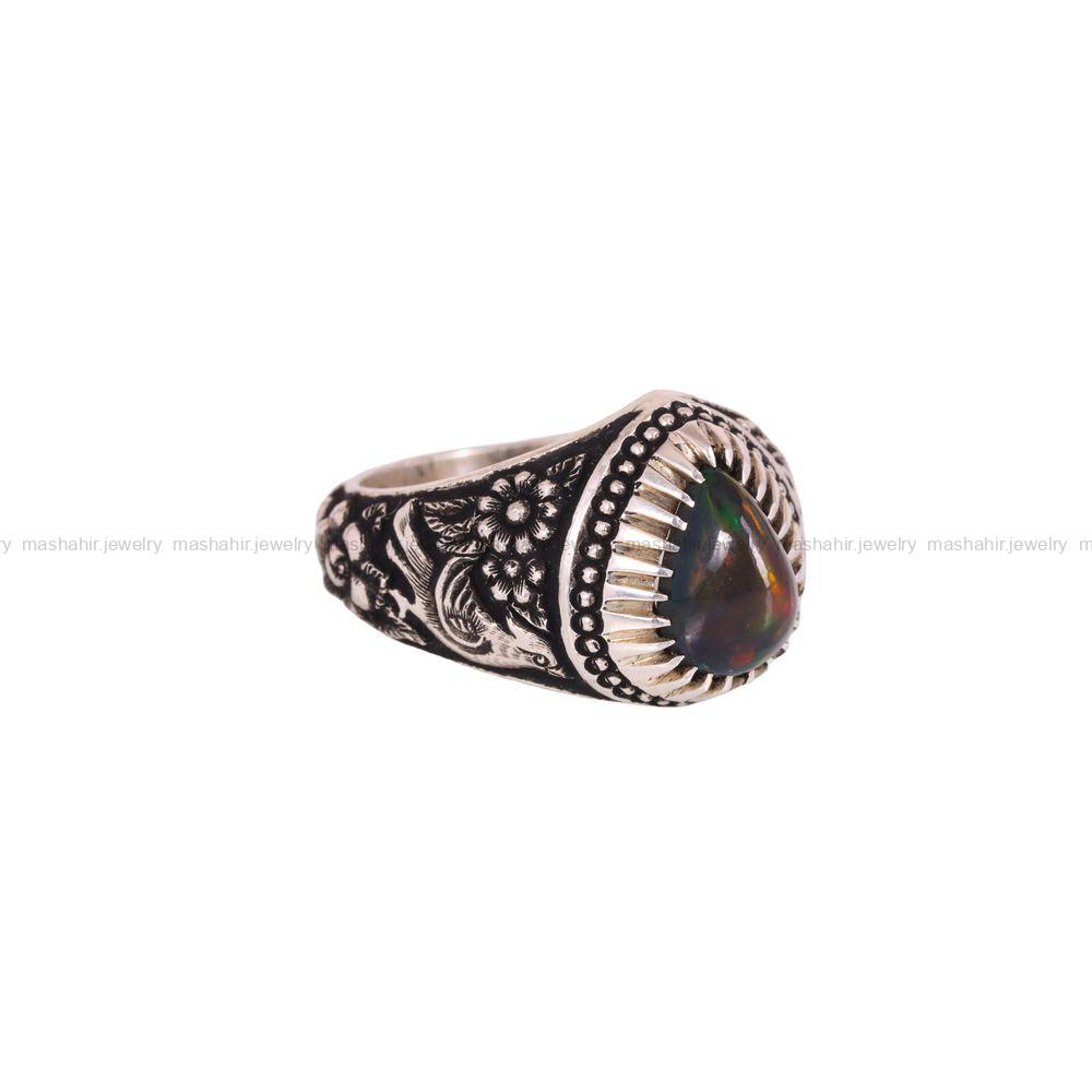 انگشتر اوپال مردانه کد 4025