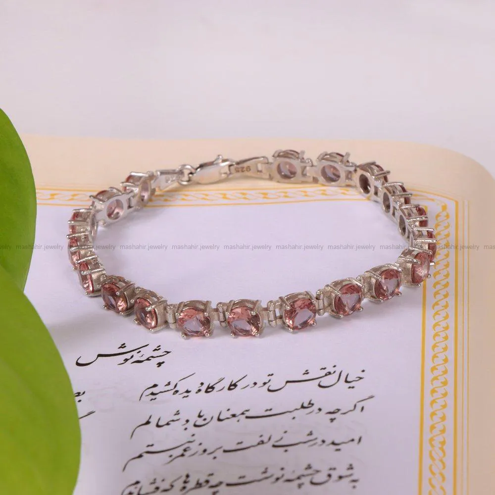 دستبند الکساندریت زنانه کد 2136