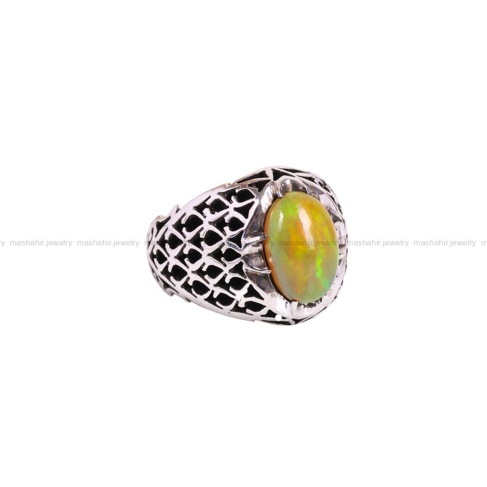 انگشتر اوپال مردانه کد 3408