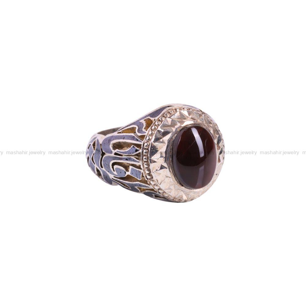 انگشتر عقیق یمن مردانه کد 3423