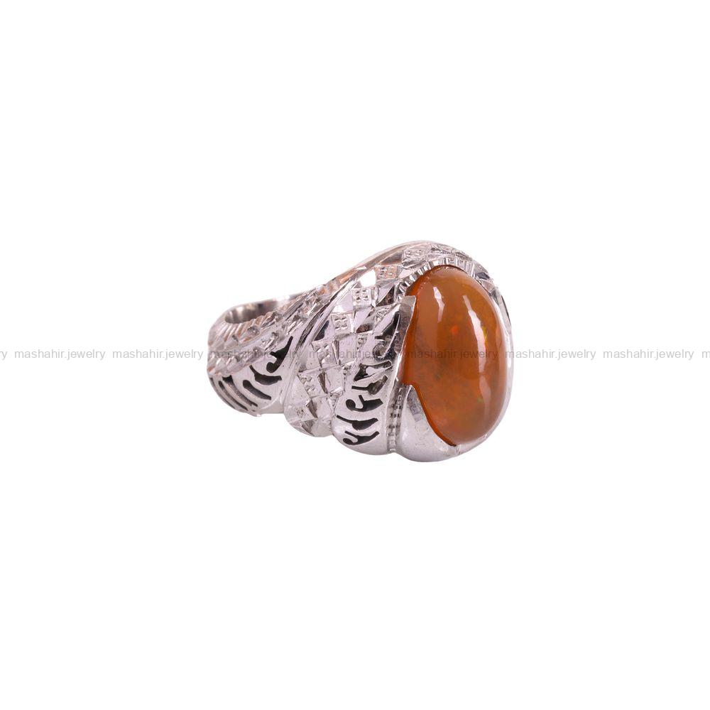 انگشتر اوپال مردانه کد 3570