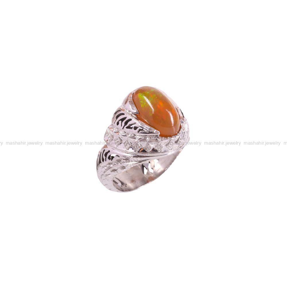 انگشتر اوپال مردانه کد 3570