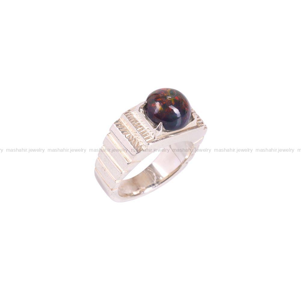 انگشتر اوپال مردانه کد 3572