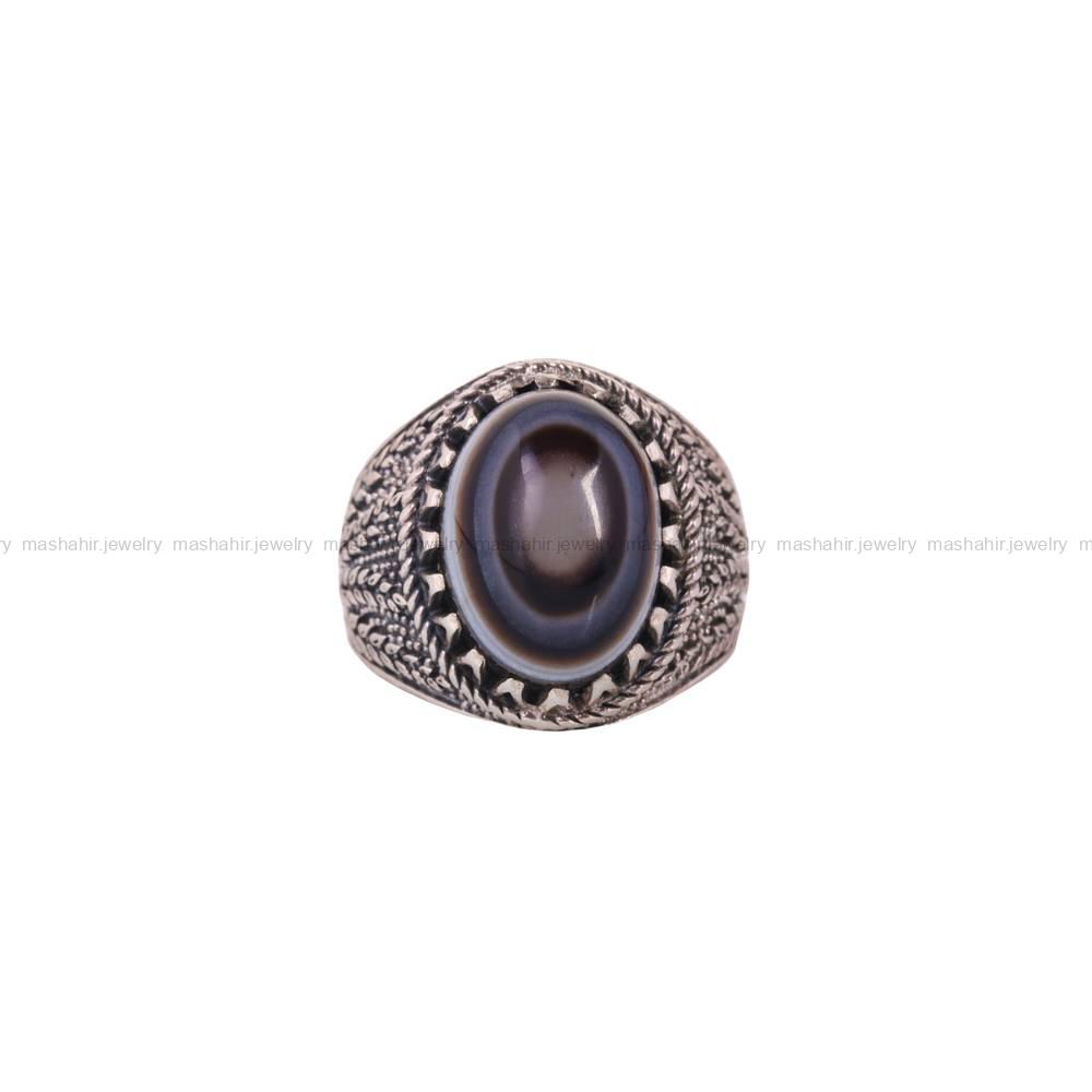 انگشتر عقیق باباقوری مردانه کد 5506