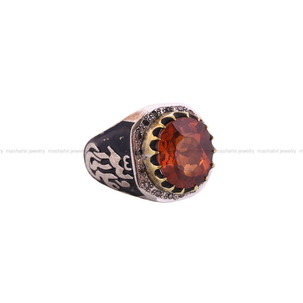 انگشتر الکساندریت مردانه کد 3587