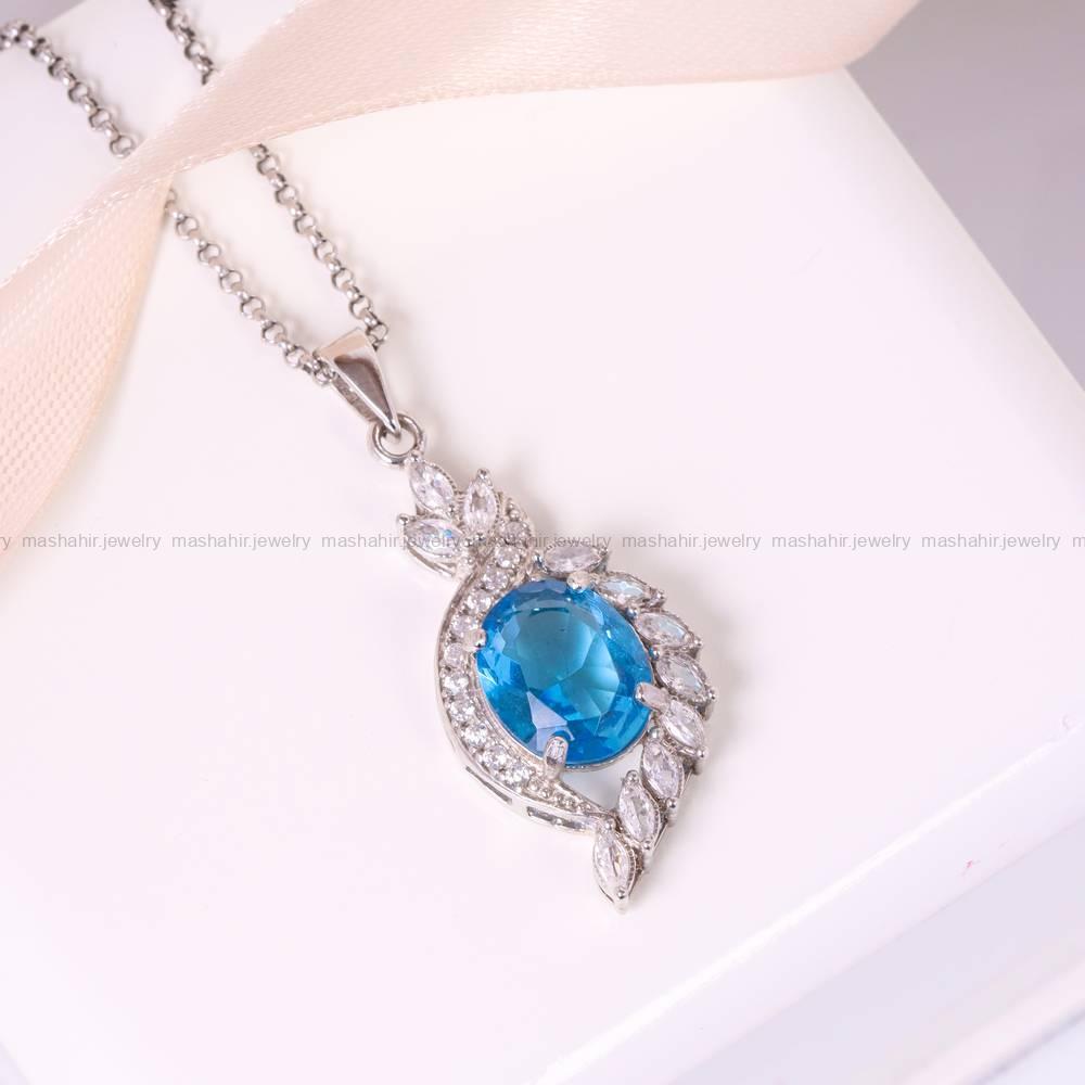 گردنبند طرح توپاز زنانه کد 5646