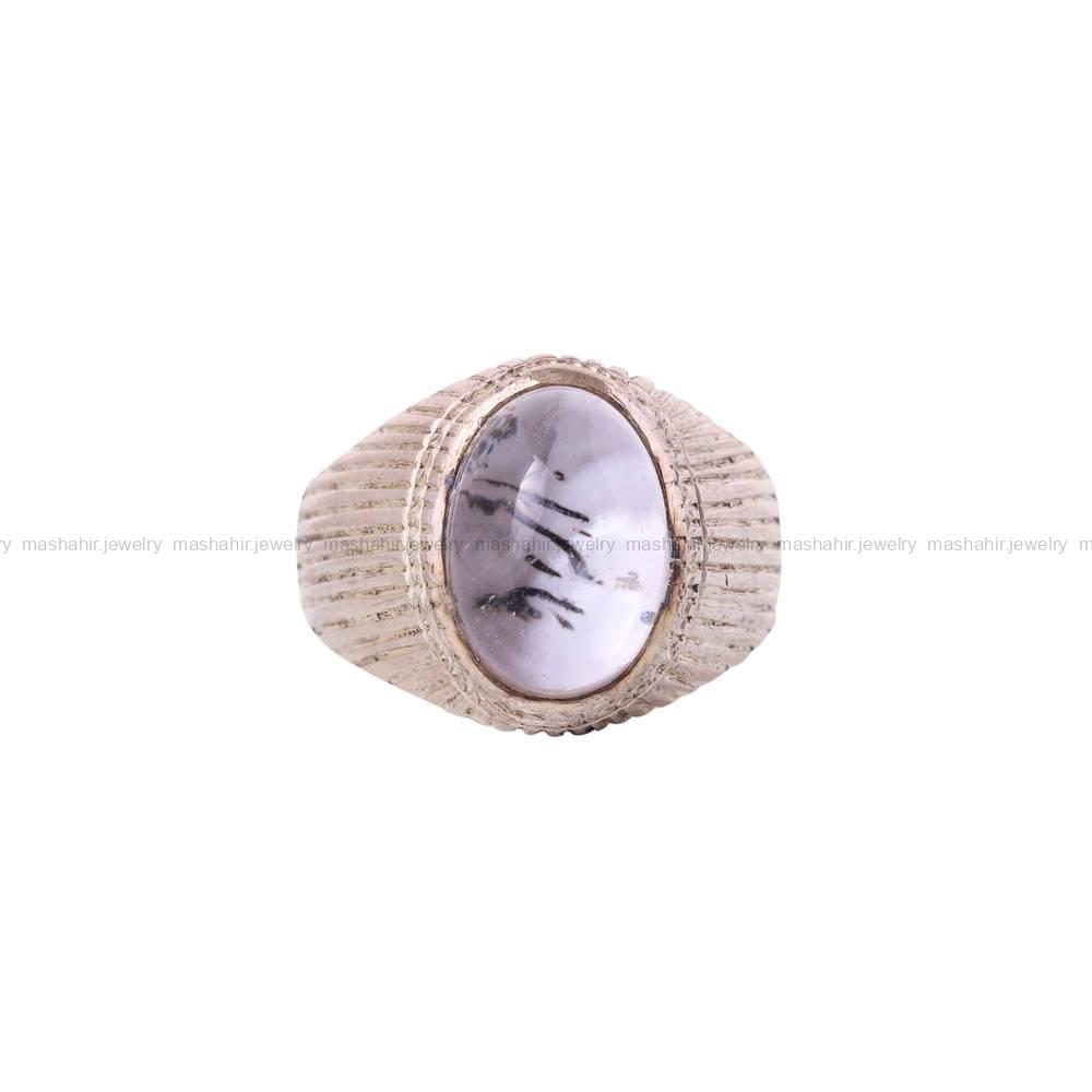 انگشتر دُر نجف مردانه کد 5681