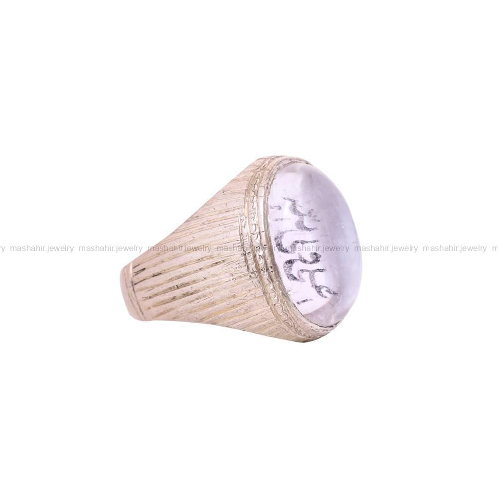 انگشتر دُر نجف مردانه کد 5687
