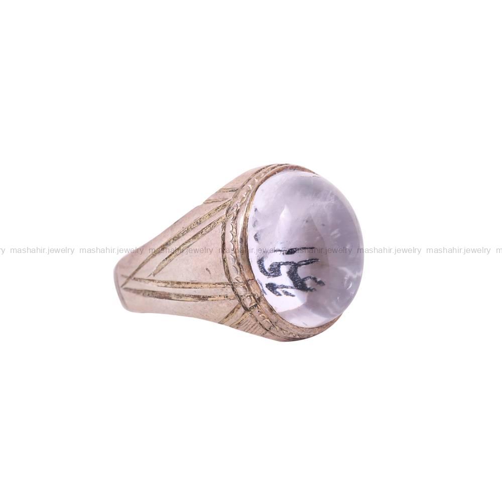 انگشتر دُر نجف مردانه کد 5690