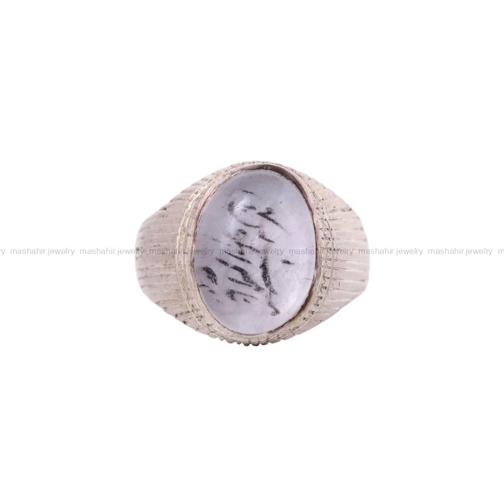 انگشتر دُر نجف مردانه کد 5691