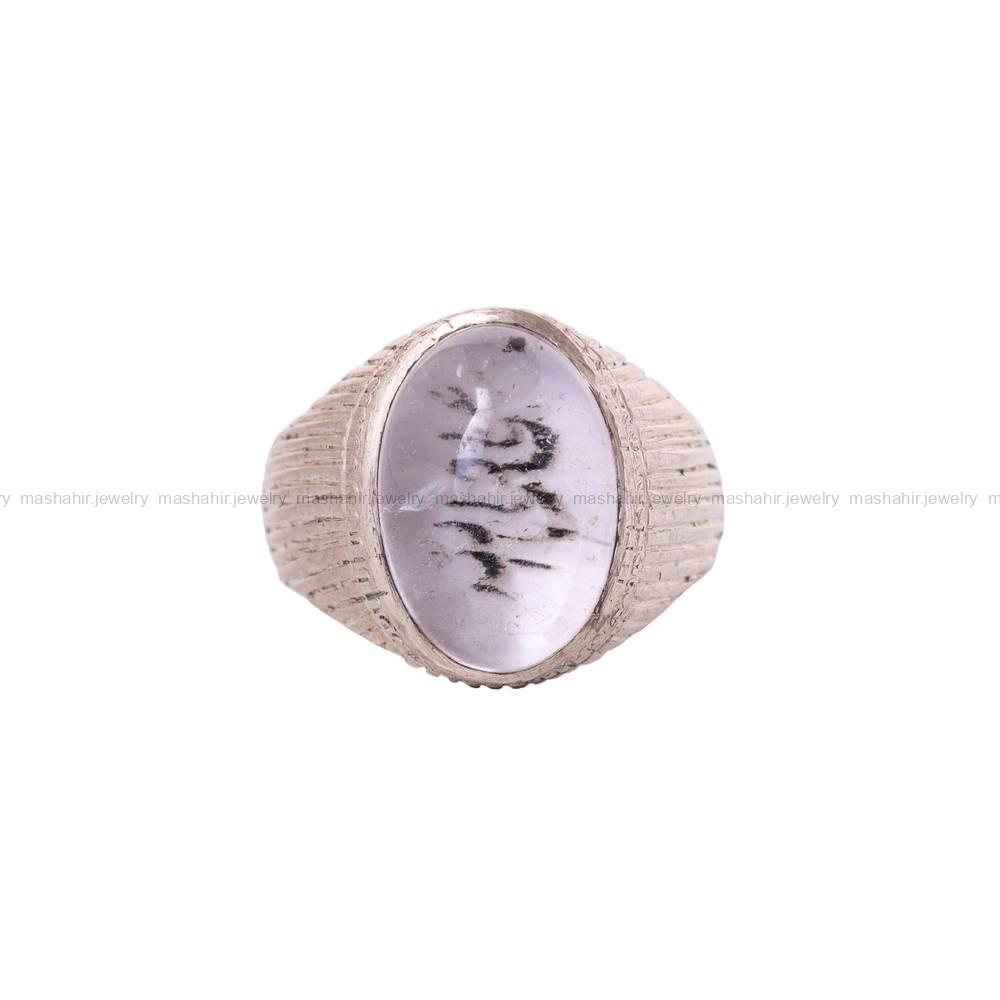 انگشتر دُر نجف مردانه کد 5693