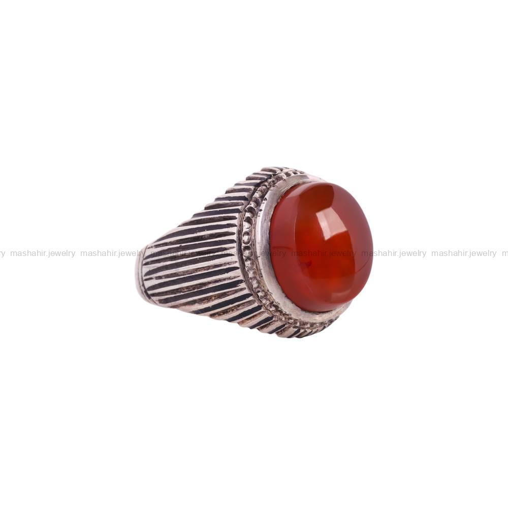 انگشتر عقیق یمن مردانه کد 5825