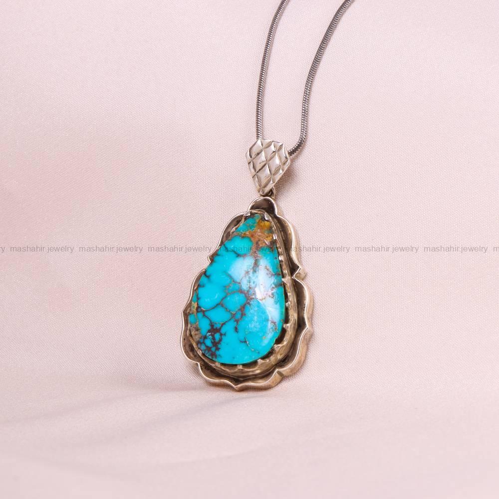 گردنبند فیروزه زنانه کد 5836