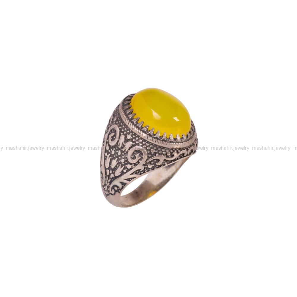 انگشتر شرف الشمس مردانه کد 5945