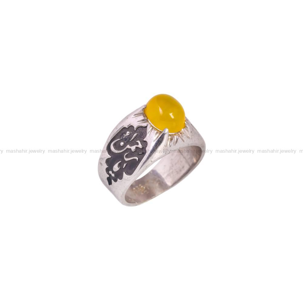 انگشتر شرف الشمس مردانه کد 5976