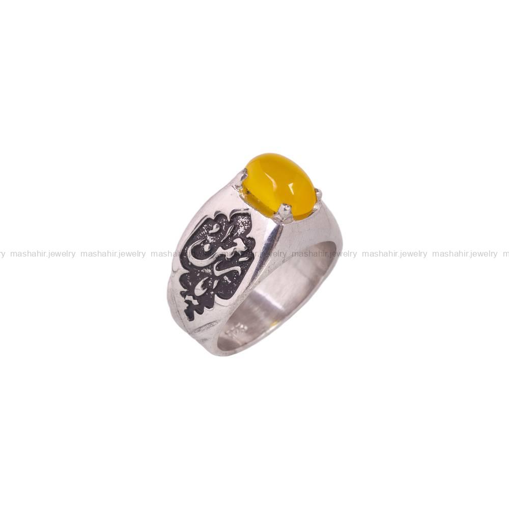 انگشتر شرف الشمس مردانه کد 5979
