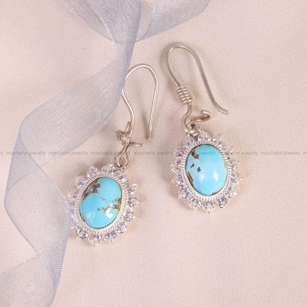 گوشواره فیروزه زنانه کد 5876