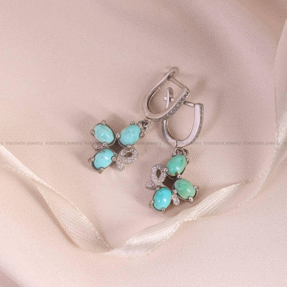 گوشواره فیروزه زنانه کد 5891