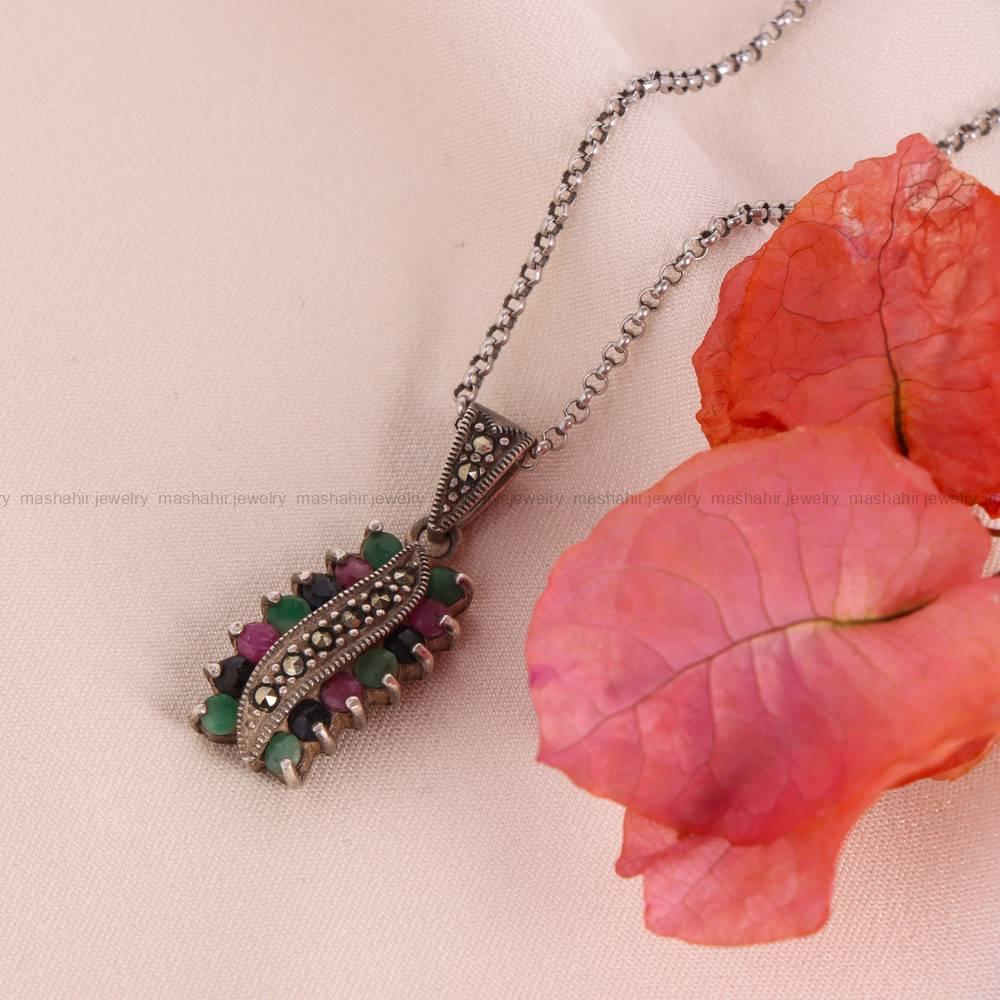 گردنبند میکس زنانه کد 6006