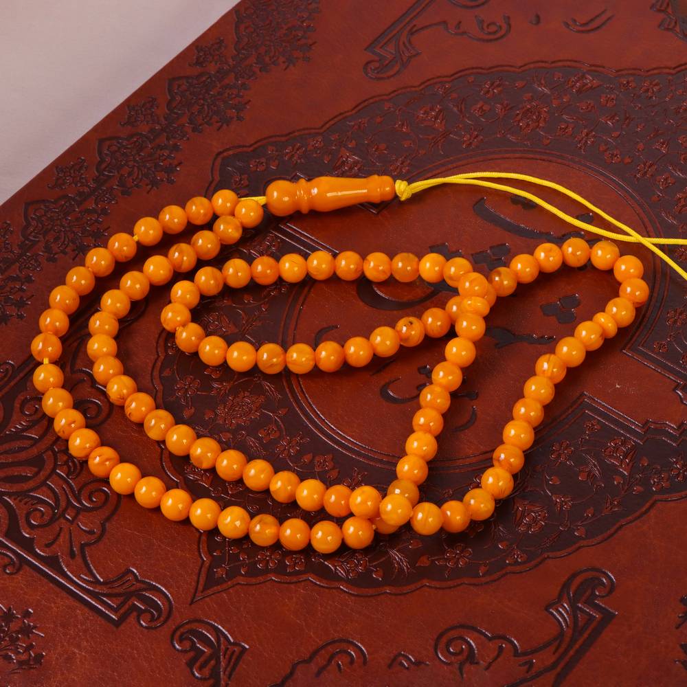 تسبیح پودر کهربا کد 6208
