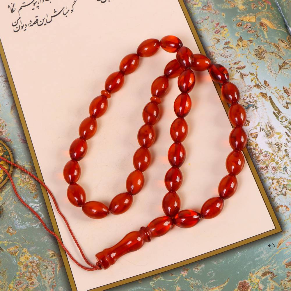تسبیح پودر کهربا کد 6209
