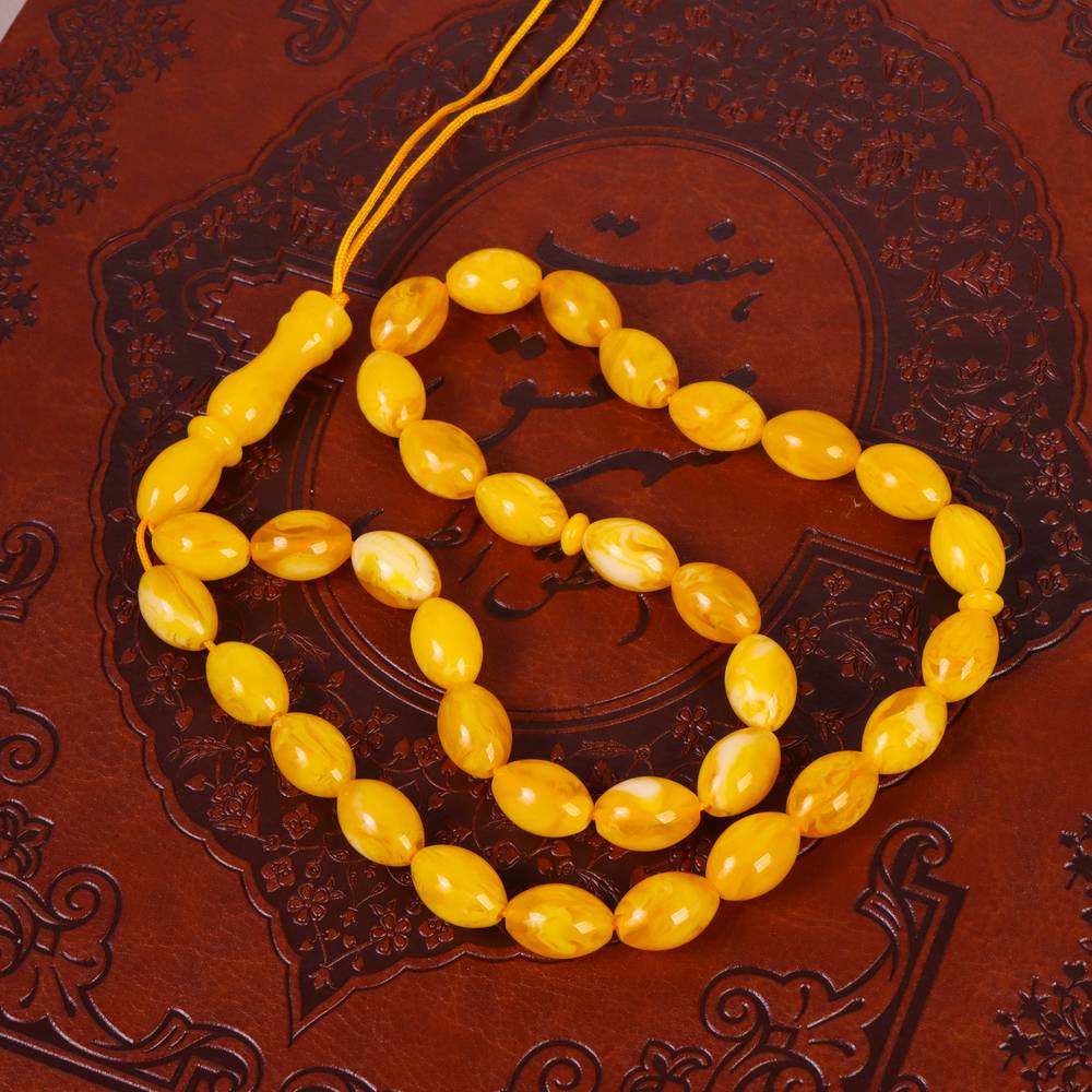 تسبیح پودر کهربا کد 6210