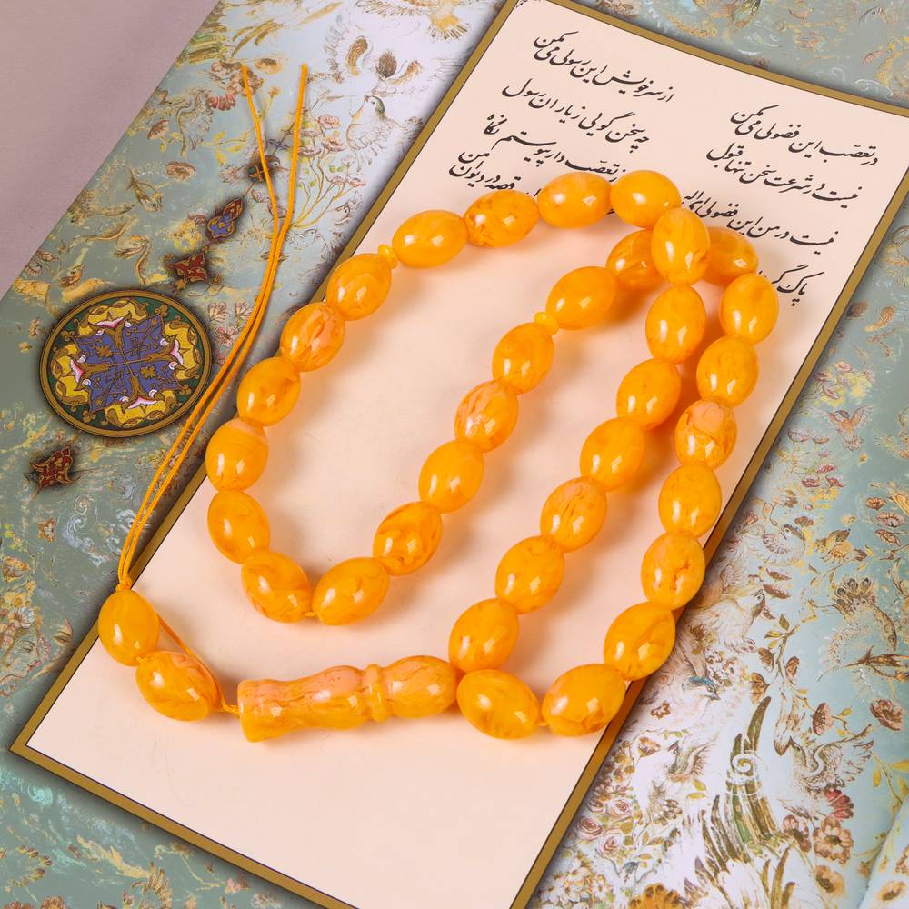 تسبیح پودر کهربا کد 6213