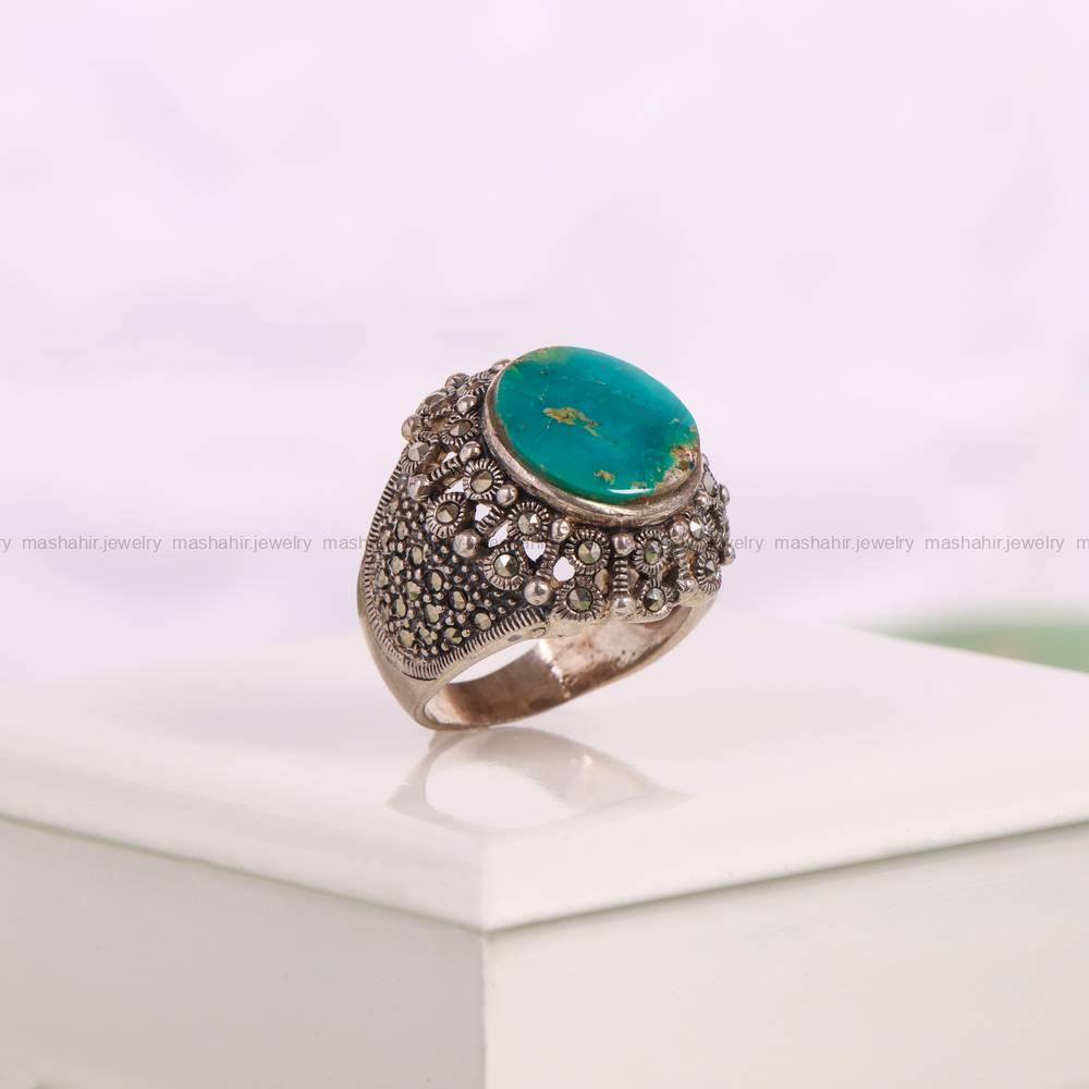 انگشتر فیروزه شجری زنانه کد 6085