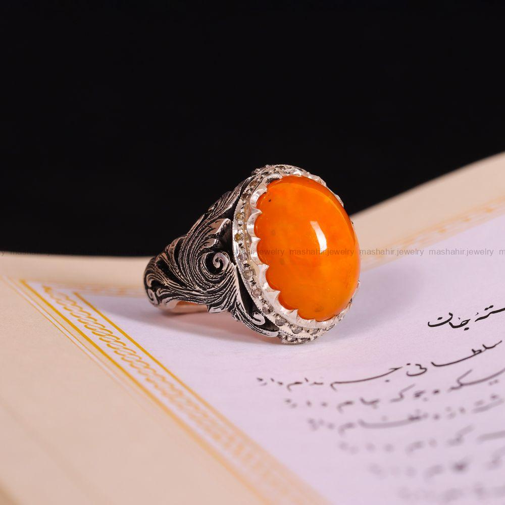 انگشتر اوپال مردانه کد 3998